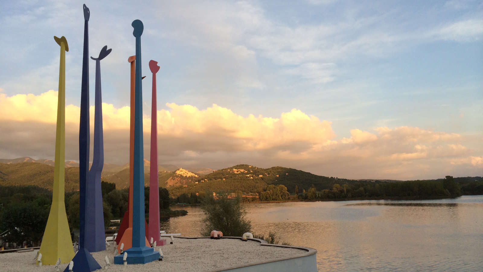 Rowing on Piediluco Lake