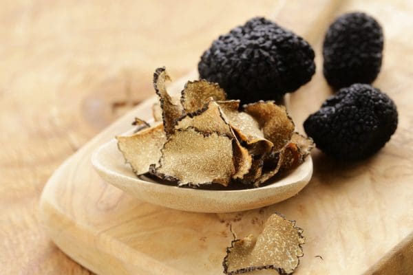 Expensive rare black truffle mushroom - gourmet vegetable